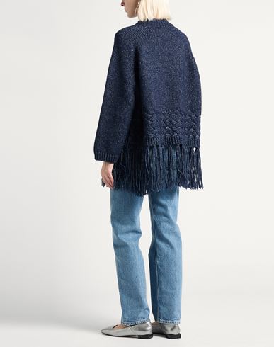 Woman Sweater Navy Size ONESIZE Acrylic, Alpaca wool, Metallic fiber, Polyamide, Wool