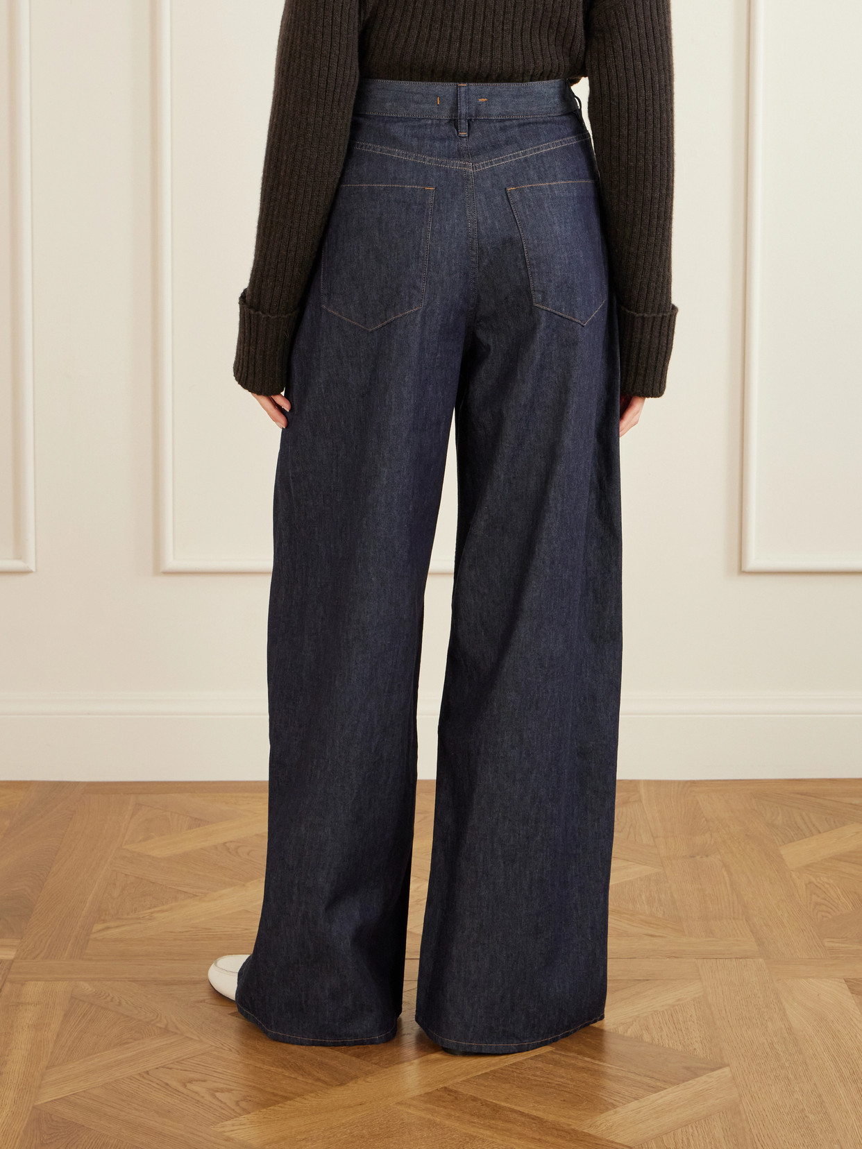 Slick Wide-leg Jeans - Blue