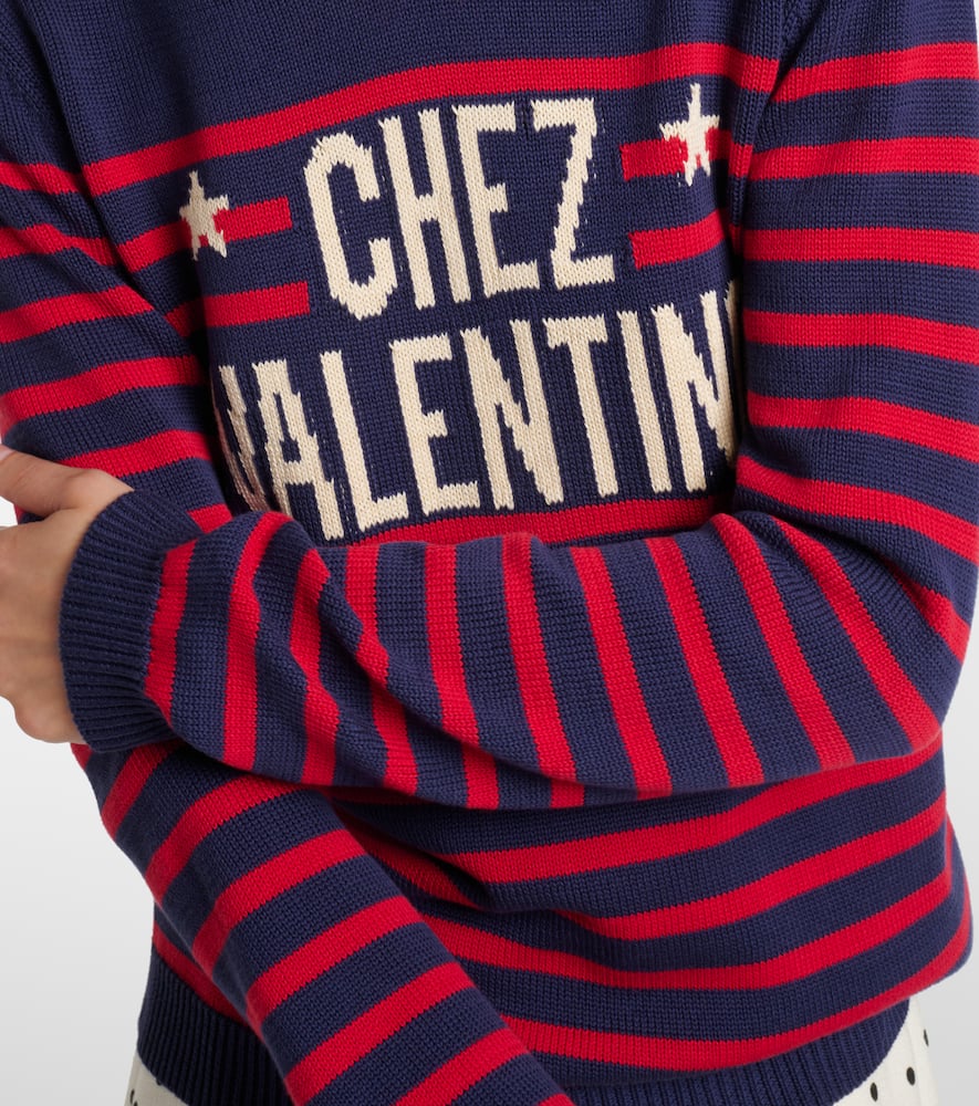 Chez striped cotton sweater