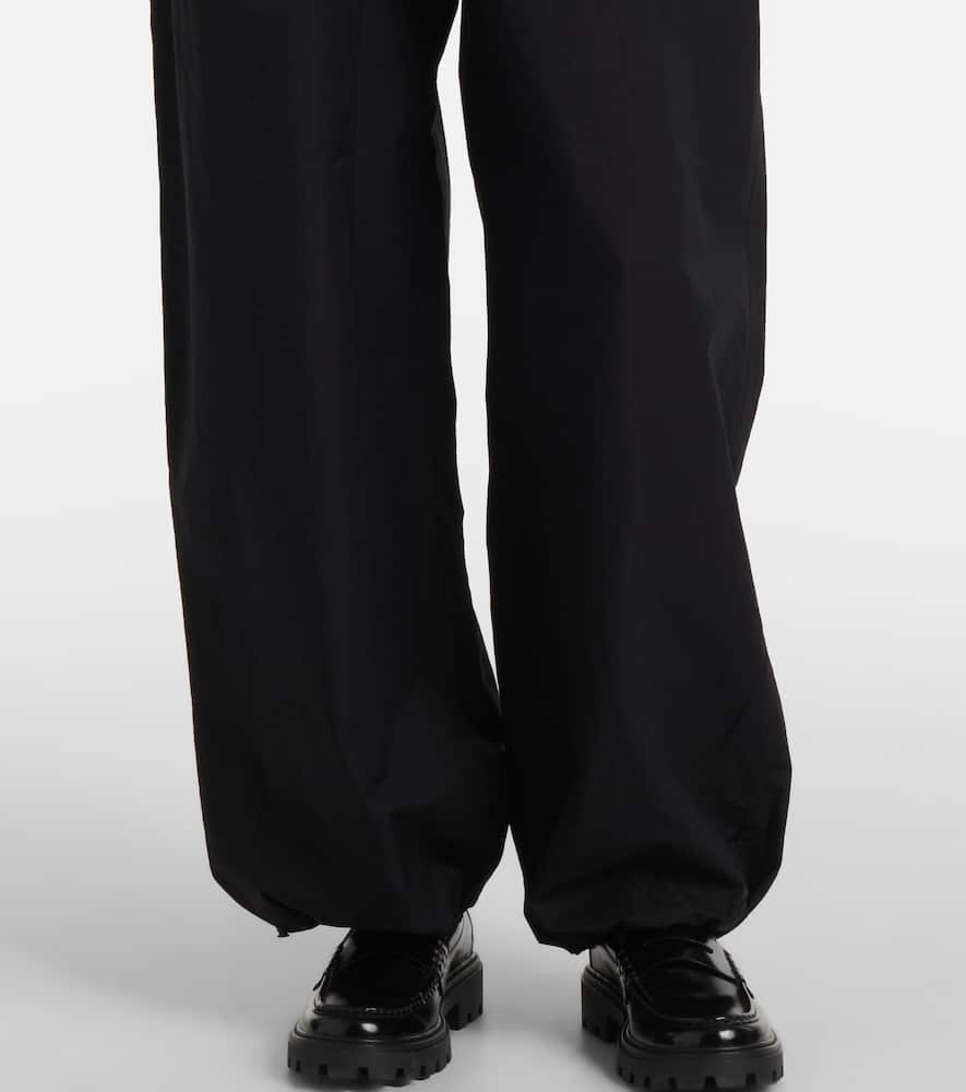 Wardrobe. NYC High-rise cotton-blend wide-leg pants