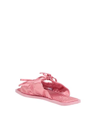 Woman Sandals Pink Size 5 Textile fibers