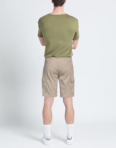 Man Shorts & Bermuda Shorts Beige Size 32 Cotton, Elastane