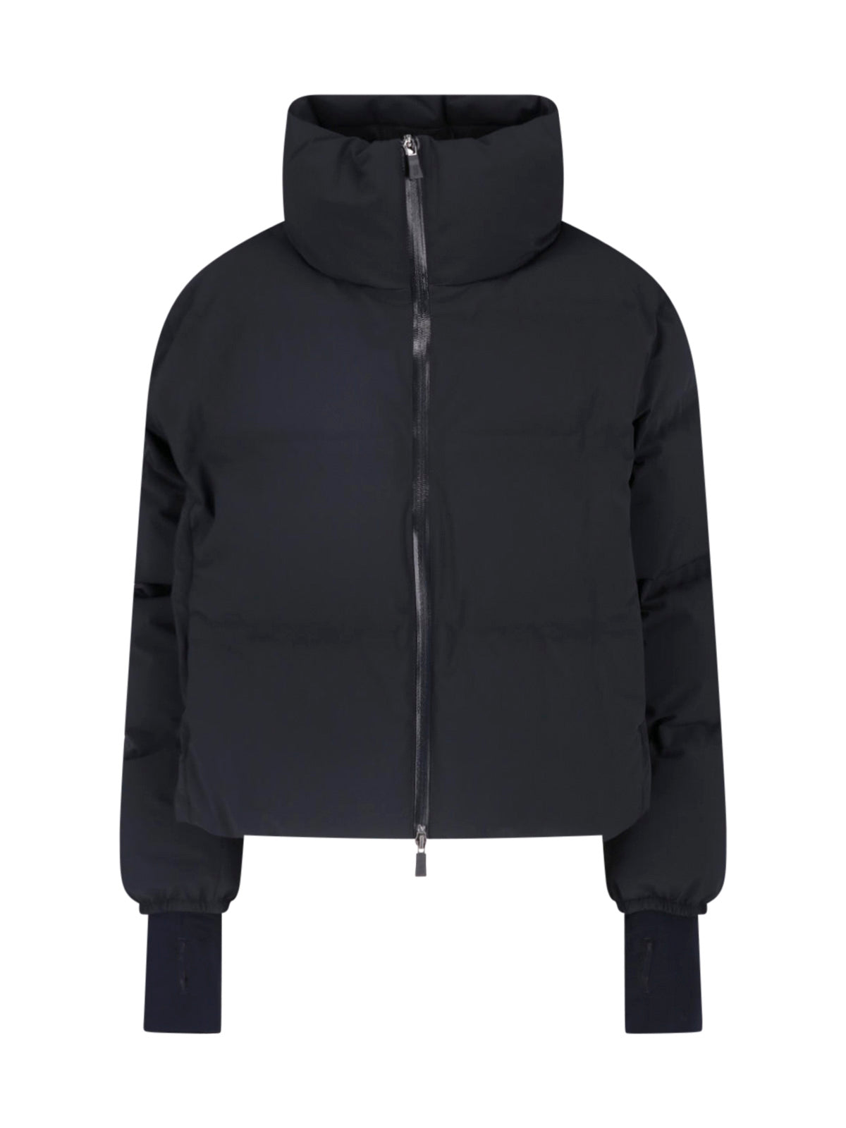 Down Padded Knit-Edge Jacket for Women