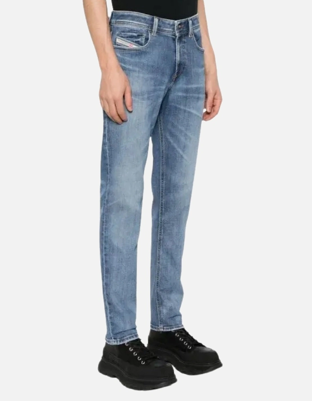 Men's Diesel 1979 Sleenker Plain Denim Blue Jeans - Size: 30/30
