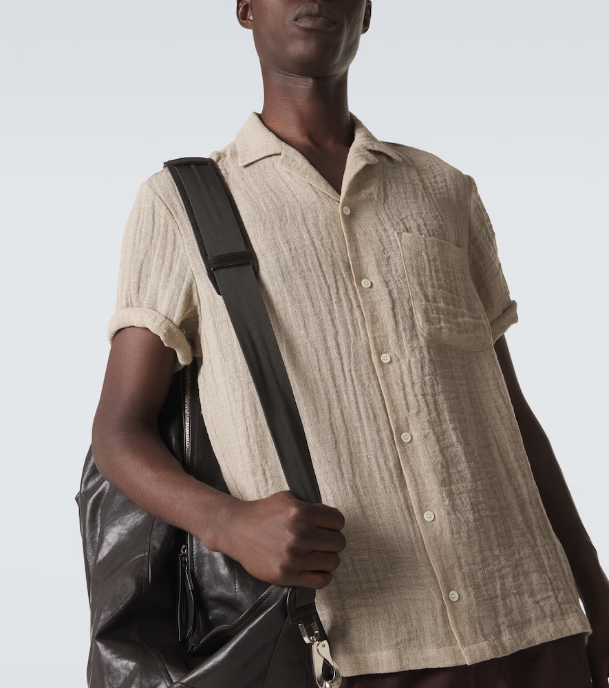 Linen bowling shirt