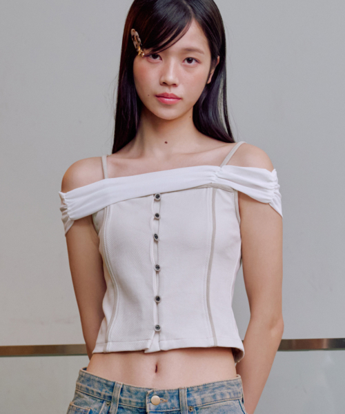 Jamie Rose Button Top
