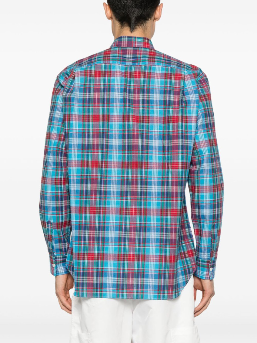 Blue Long Sleeve Plaid Shirt