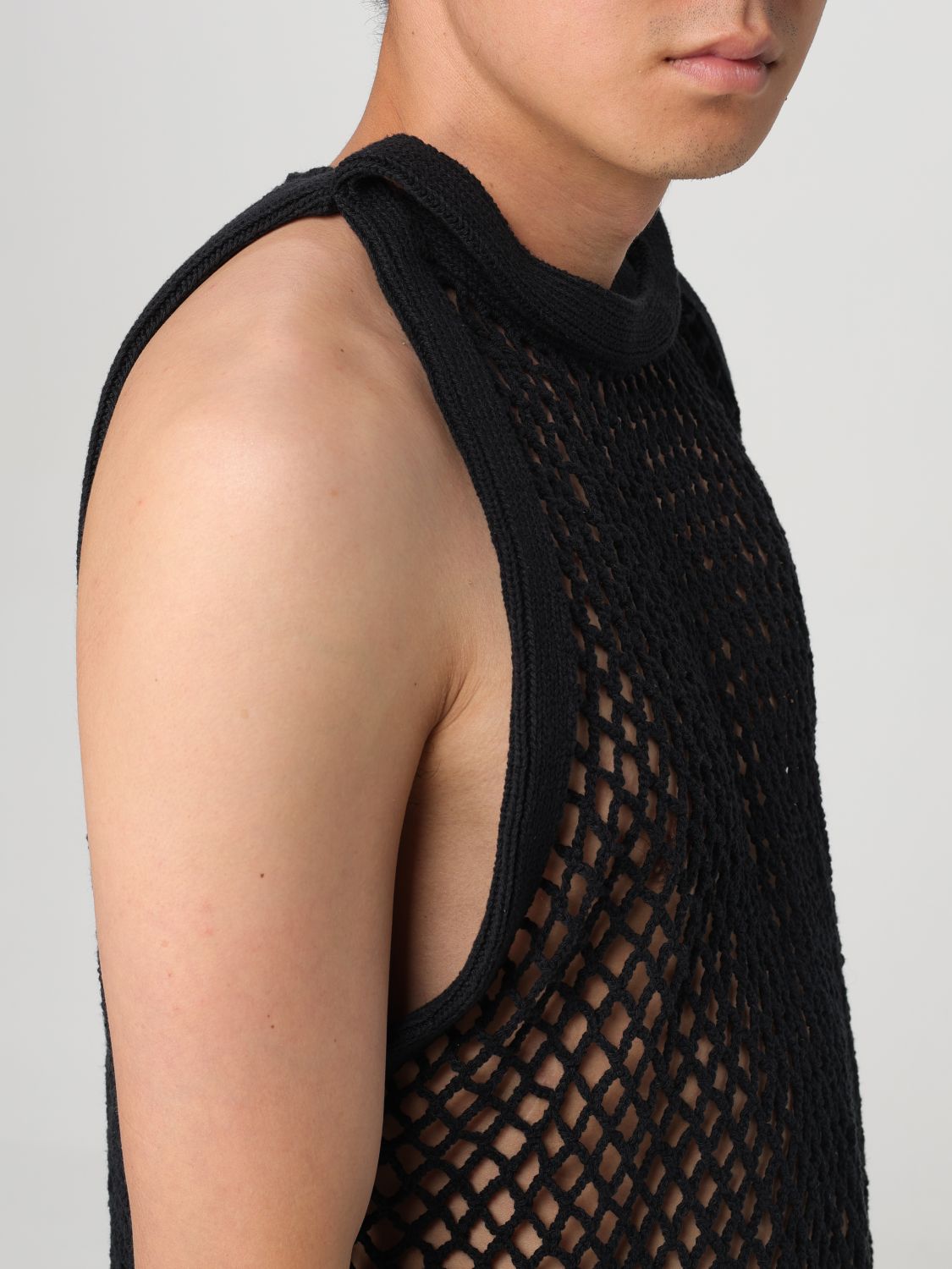 Halterneck mesh top - Black