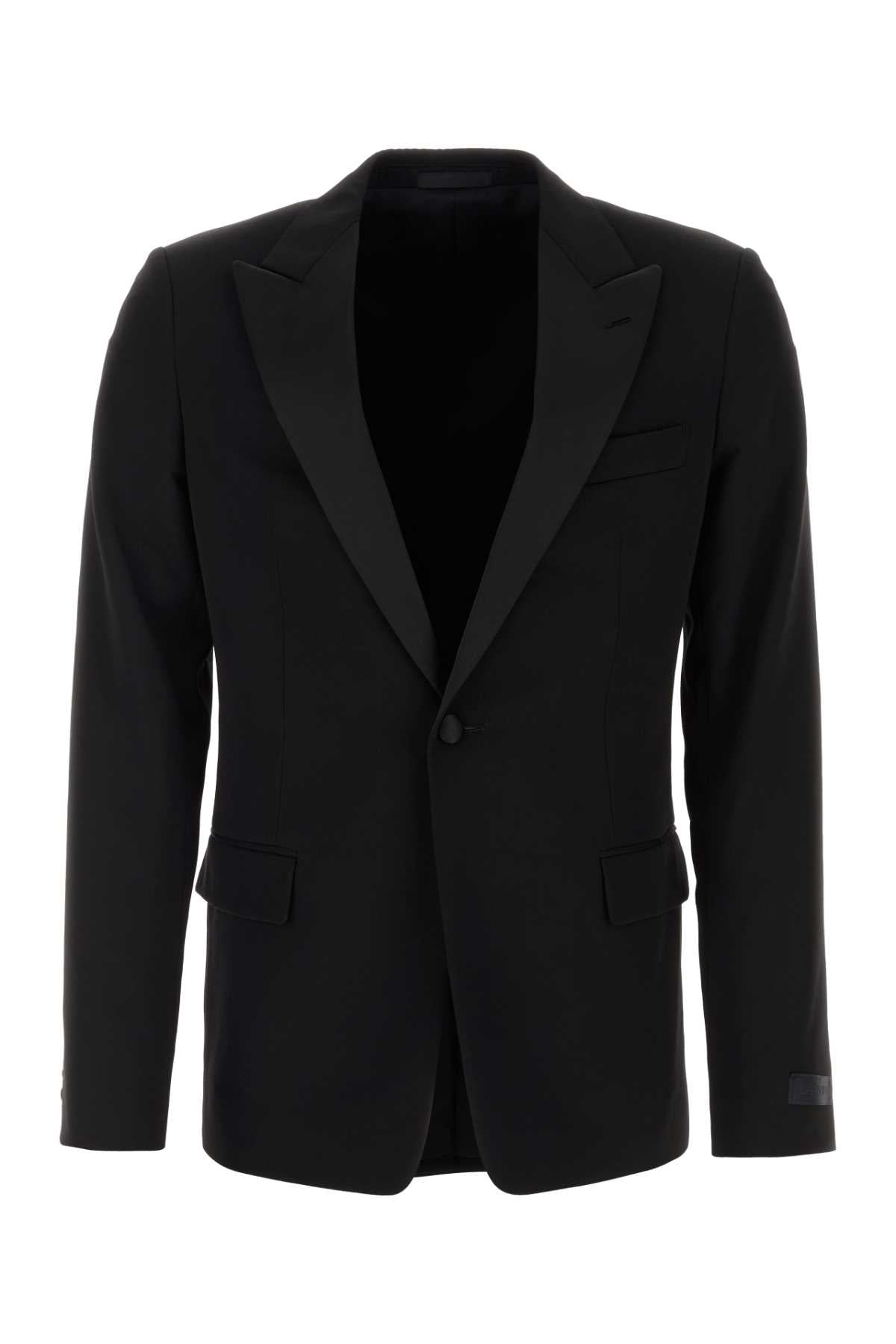 Wool Blazer — Black