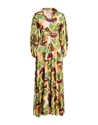 Woman Maxi dress Sage green Size L Viscose