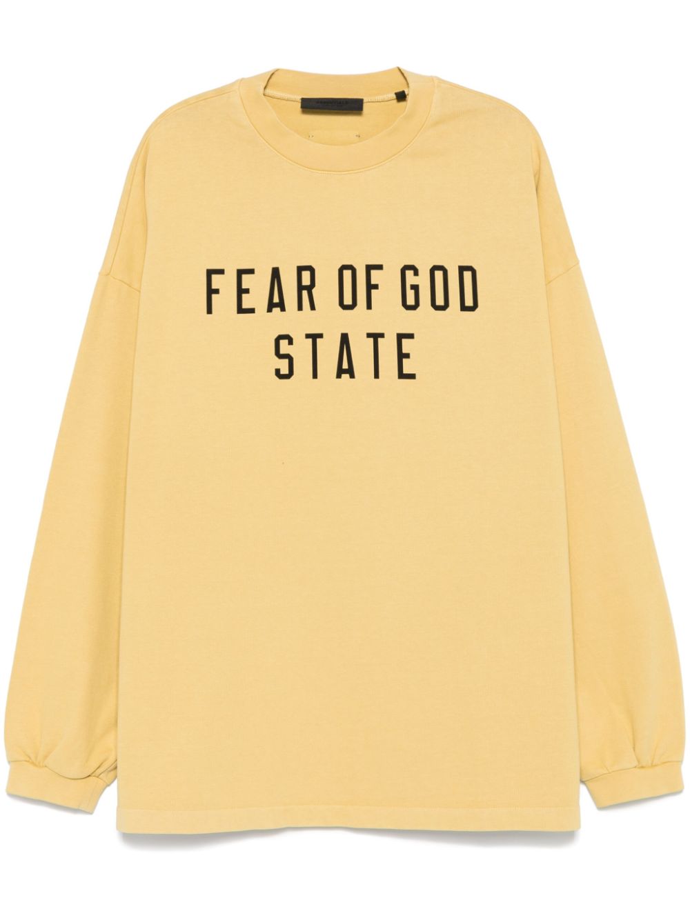 Logo-print T-shirt - Yellow