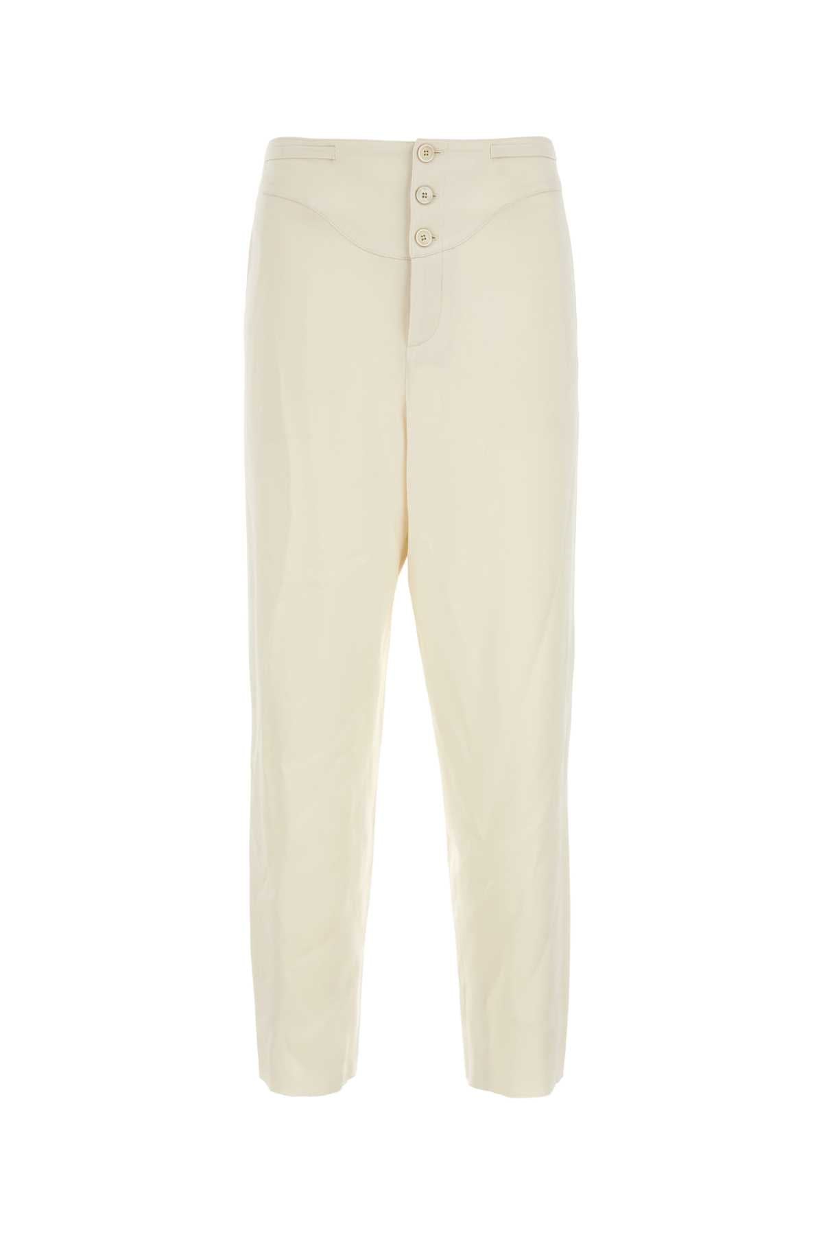Satin Trousers — Ivory