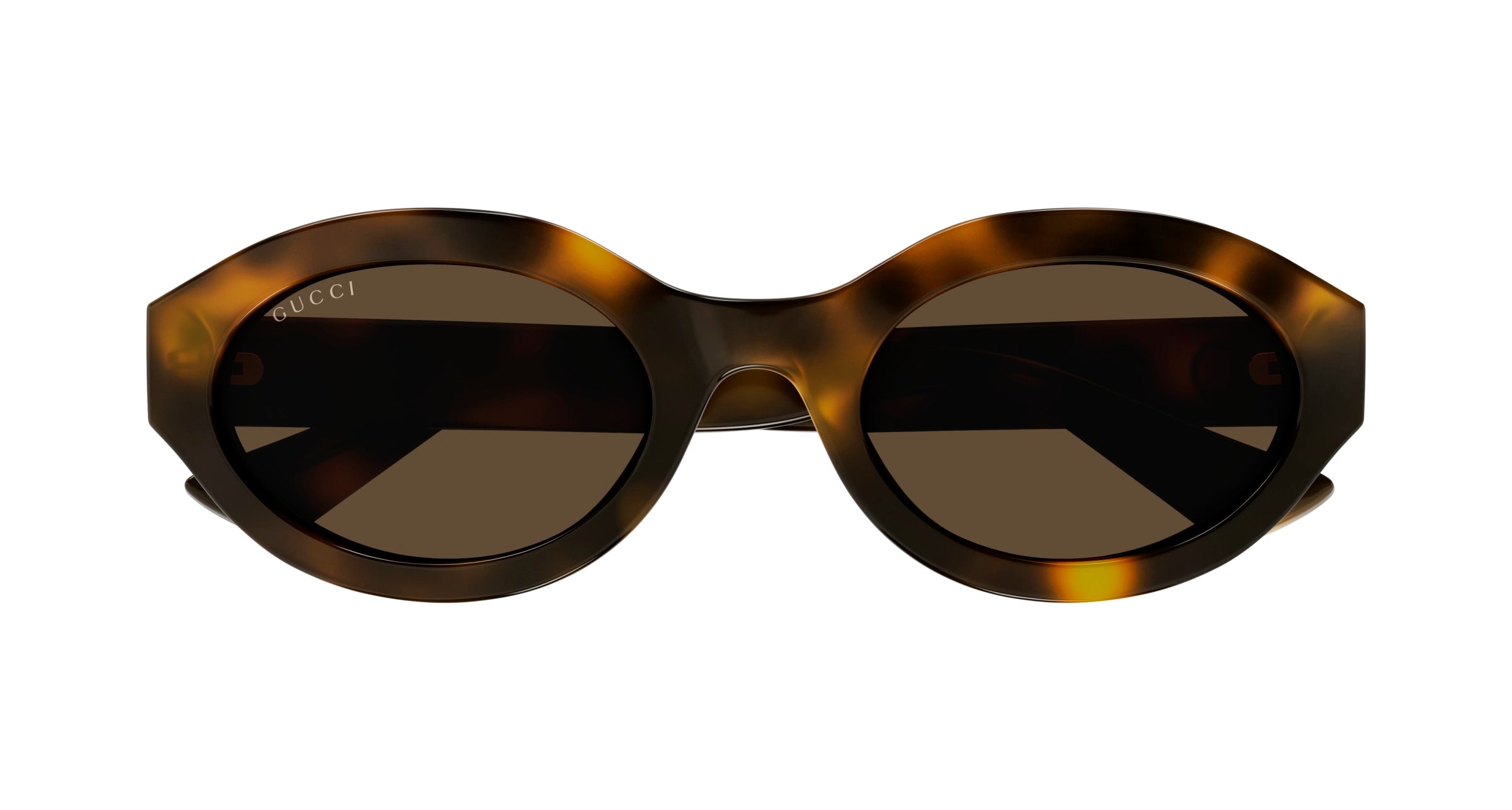 Gucci Woman Gucci GG1579S 002 Sunglasses Injected Havana Brown Geometric