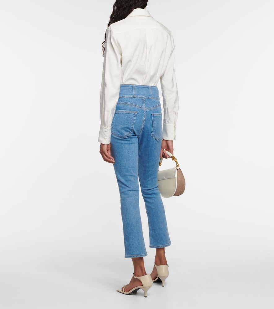 Carly high-rise kick-flare jeans