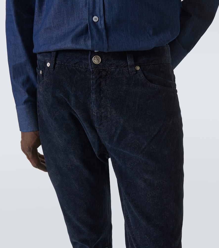 Printed straight jeans