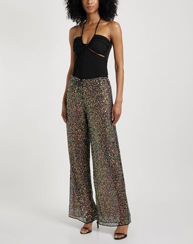 Oséree Woman Pants Black Size L Polyester
