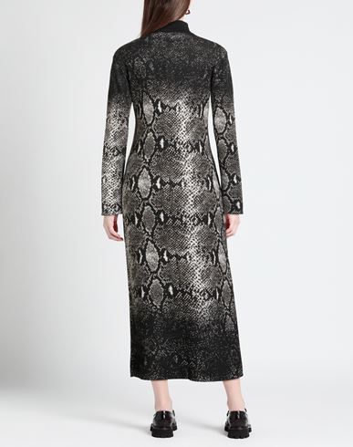 Woman Midi dress Black Size 8 Acrylic, Viscose, Wool