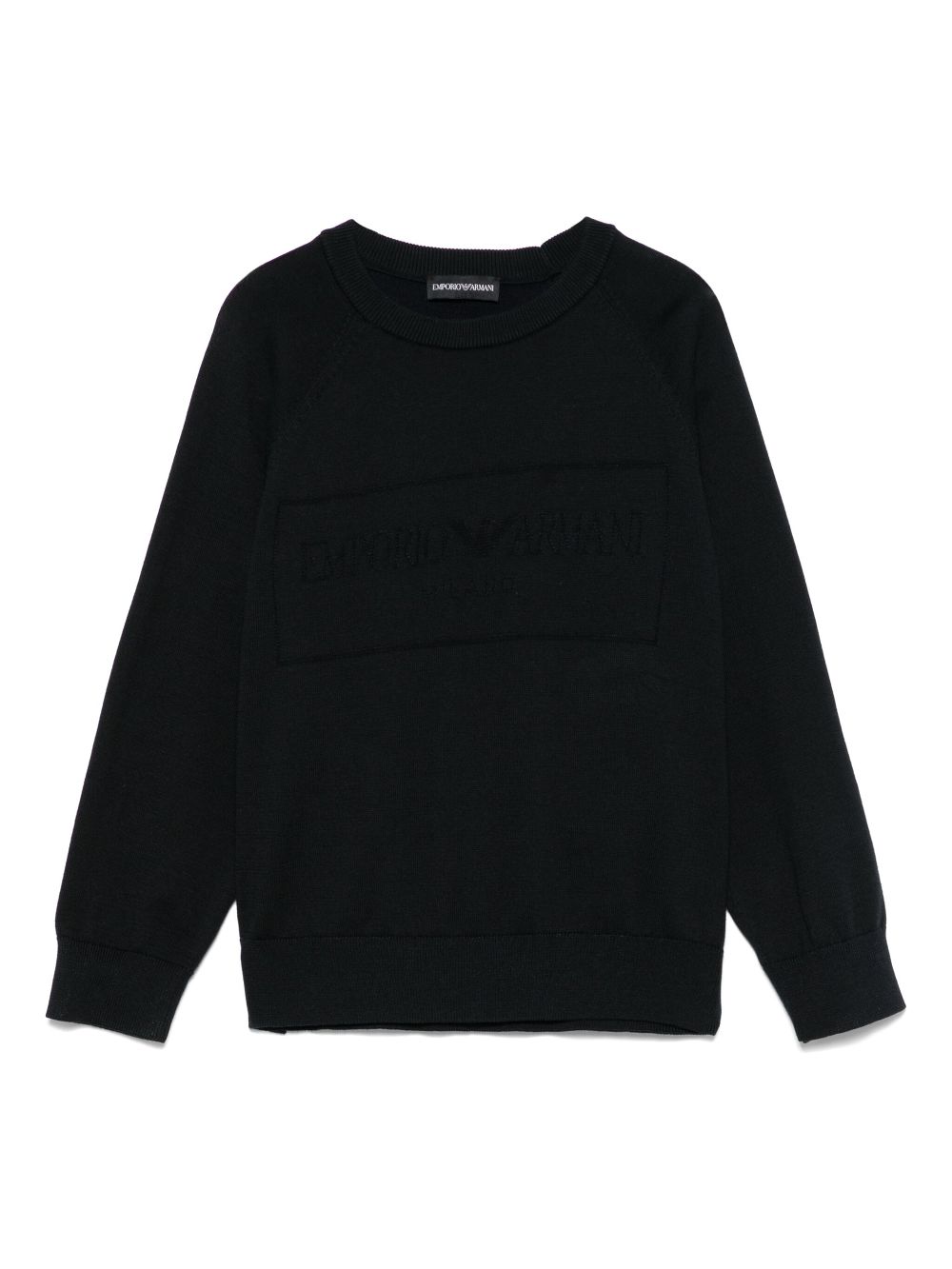 Logo-jacquard sweater - Blue