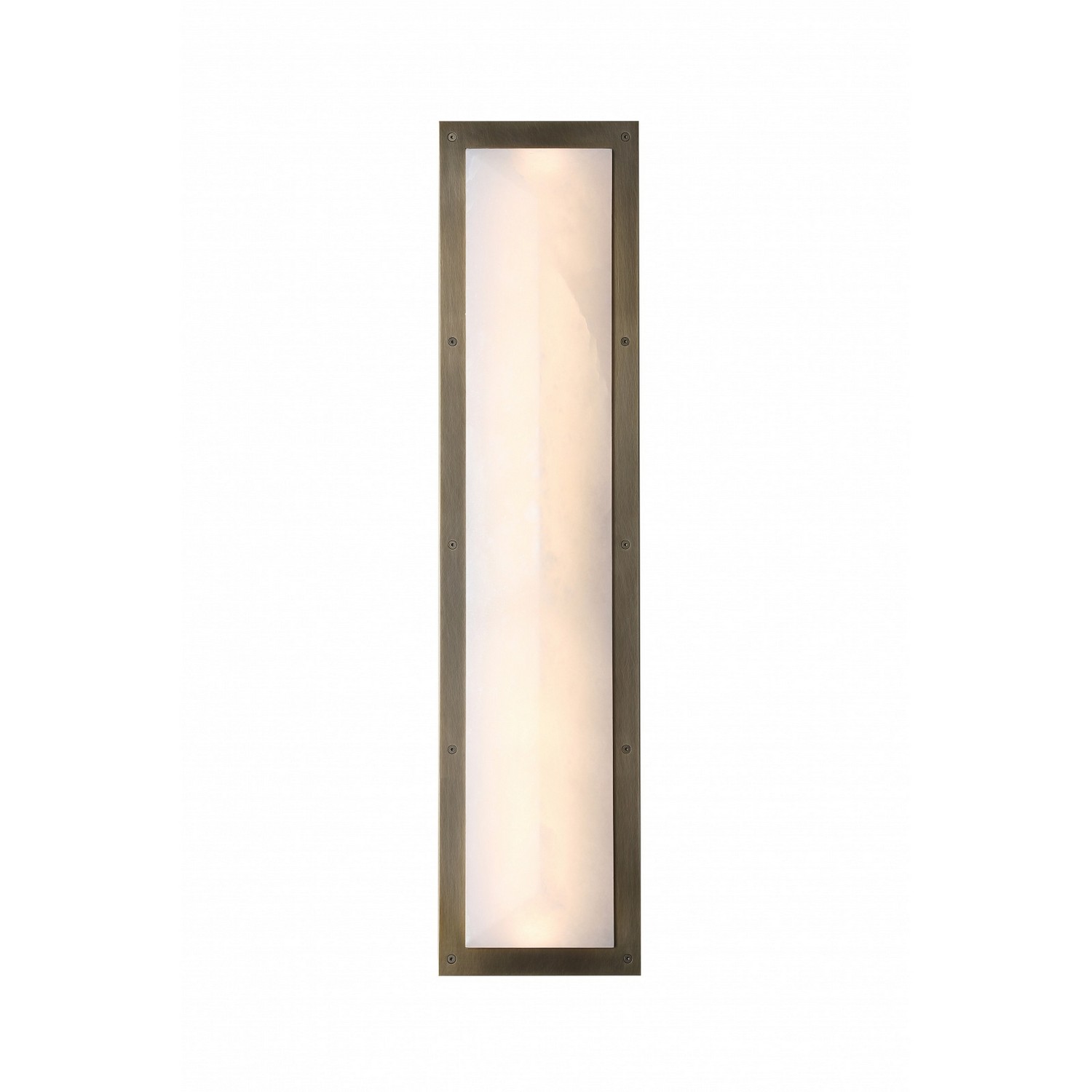 Alabaster Aged Brass LED Wall Sconce from the Sedona Collection