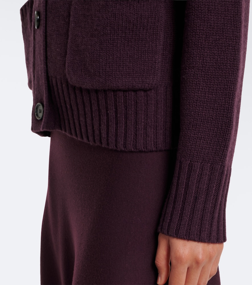 Virgin wool and cashmere cardigan