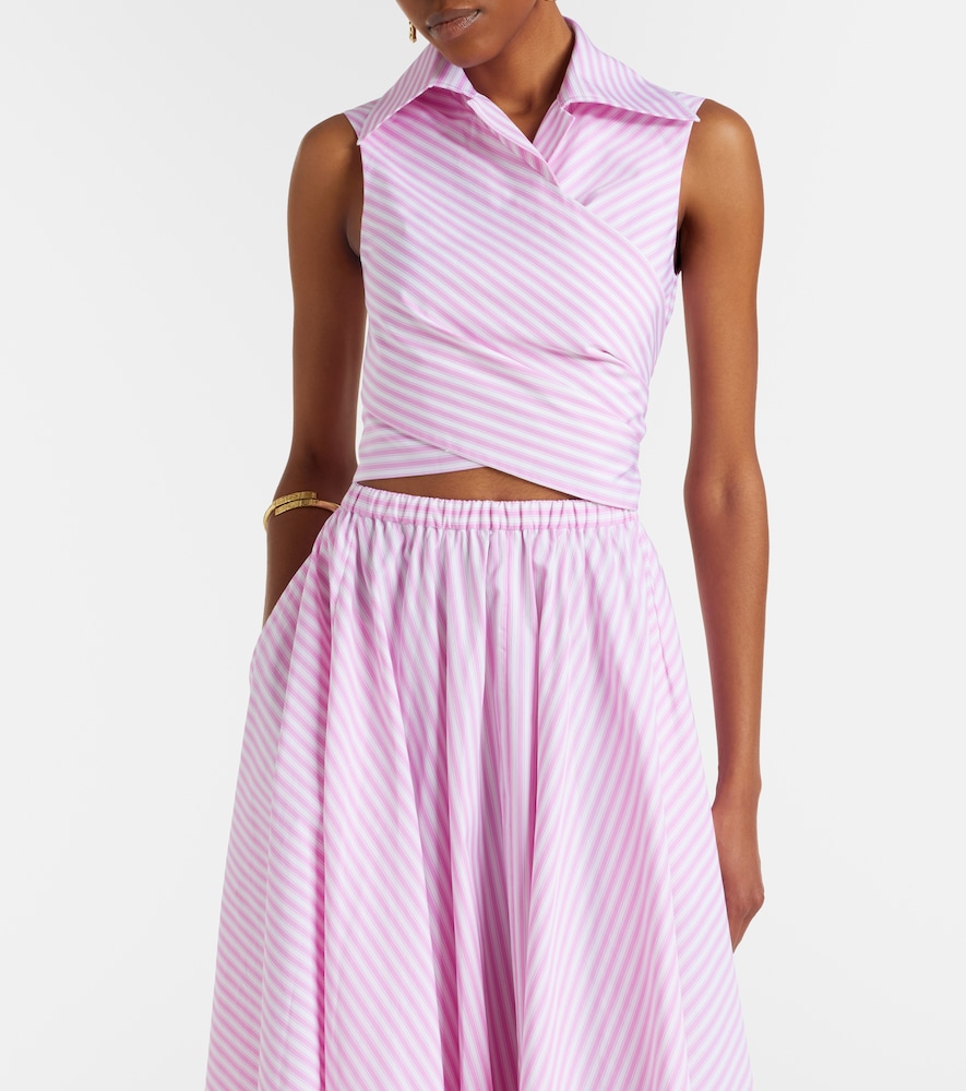 Striped cotton top