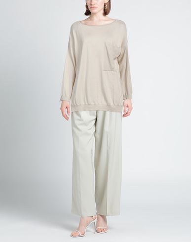 Snobby Sheep Woman Sweater Beige Size 6 Silk, Cashmere