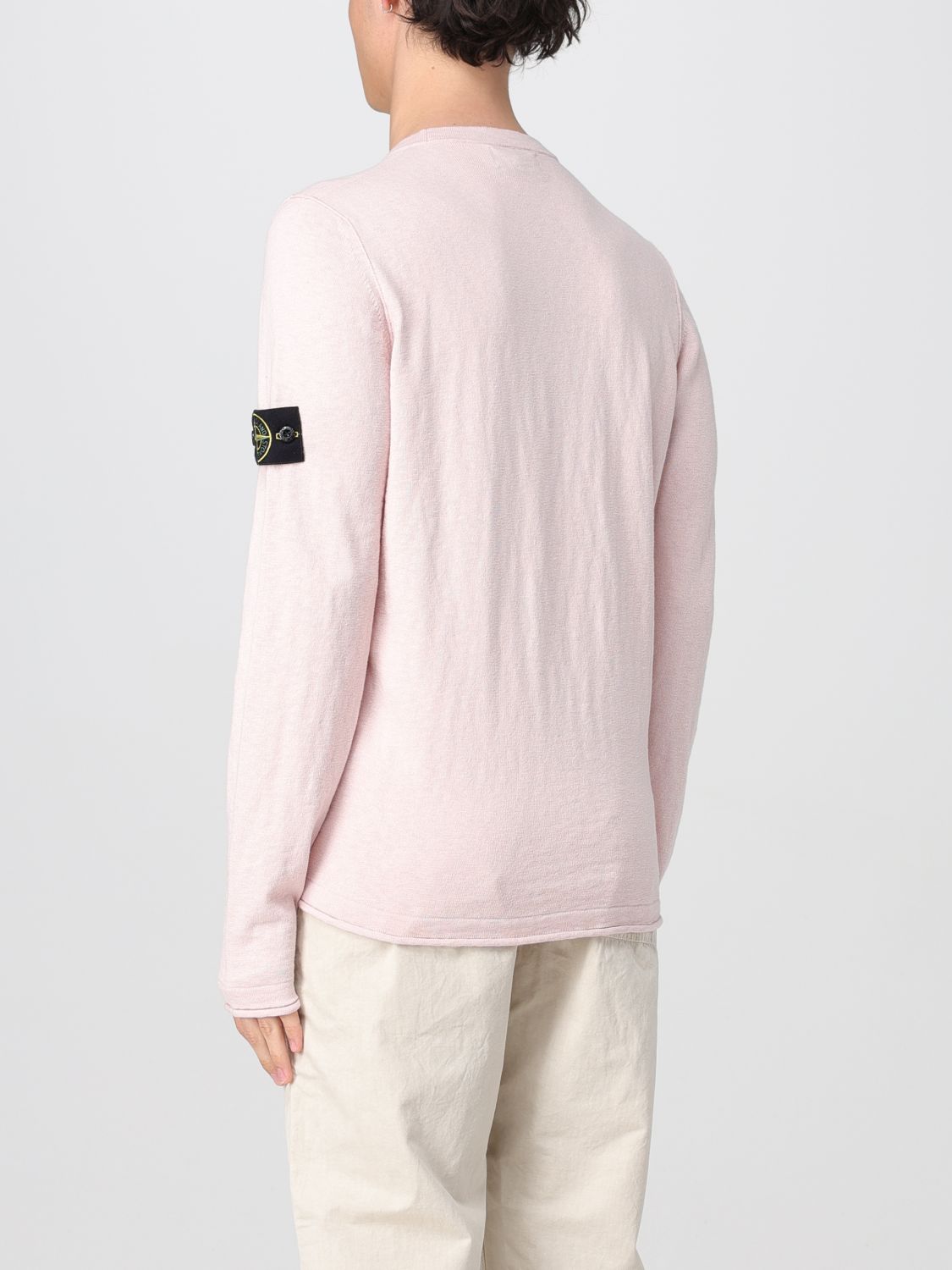 Sweater STONE ISLAND Men color Pink