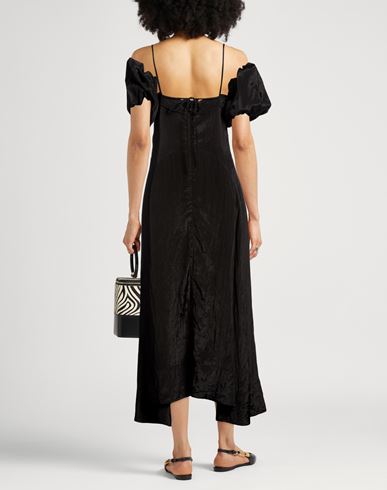 Woman Maxi dress Black Size 6 Viscose, Nylon