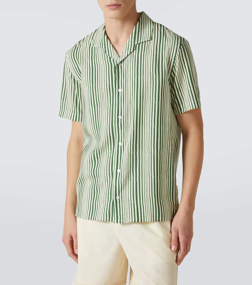 Hibbert striped bowling shirt