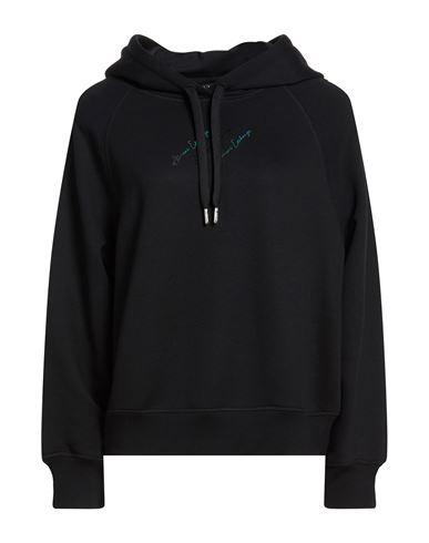 Woman Sweatshirt Black Size S Cotton, Modal, Elastane
