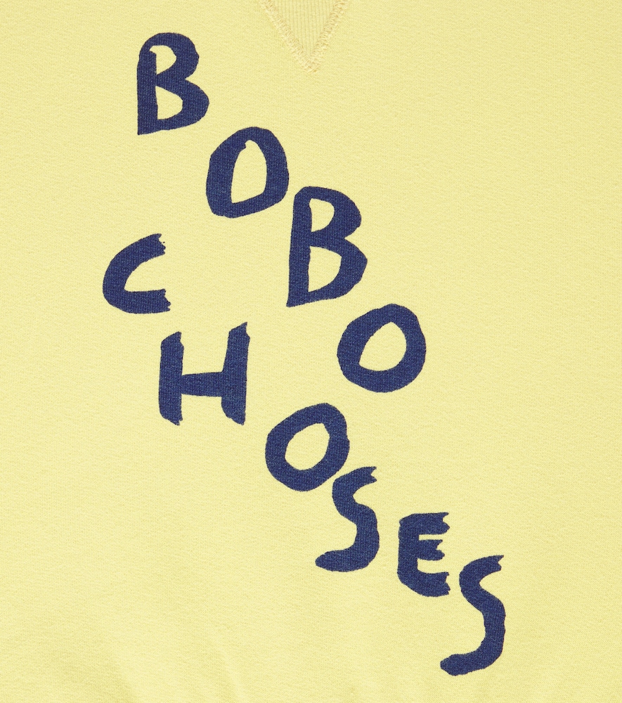 Bobo Choses Logo striped cotton jersey sweatshirt
