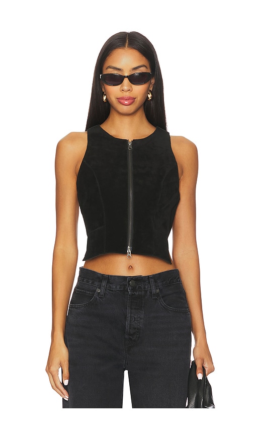 Understated Leather x REVOLVE Crazy Life Top in Black. - XS also in L, M