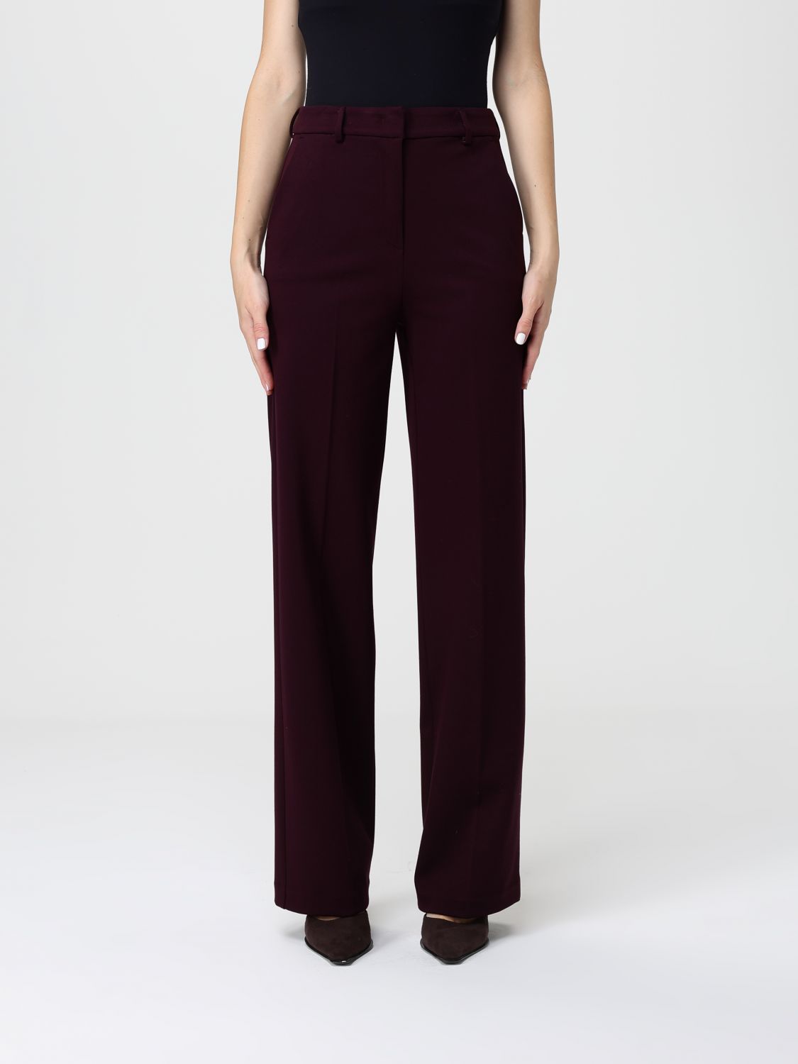 Pants Woman color Wine