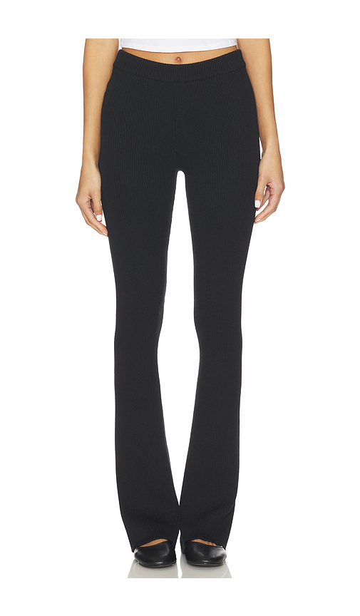 Lovers and Friends Wiley Rib Pant in Black. - XS also in L