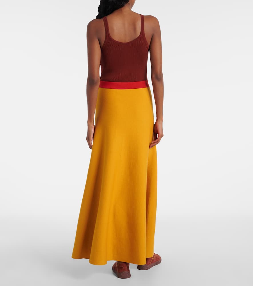 Flaminius colorblocked wool maxi dress