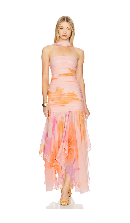 Retrofete Teryn Silk Dress in Orange. S. Also in
