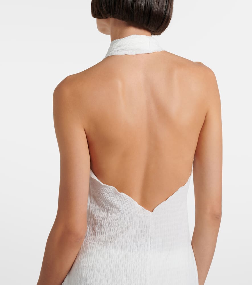 Stella sheer halterneck maxi dress