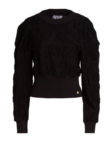 Woman Sweatshirt Black Size 8 Cotton