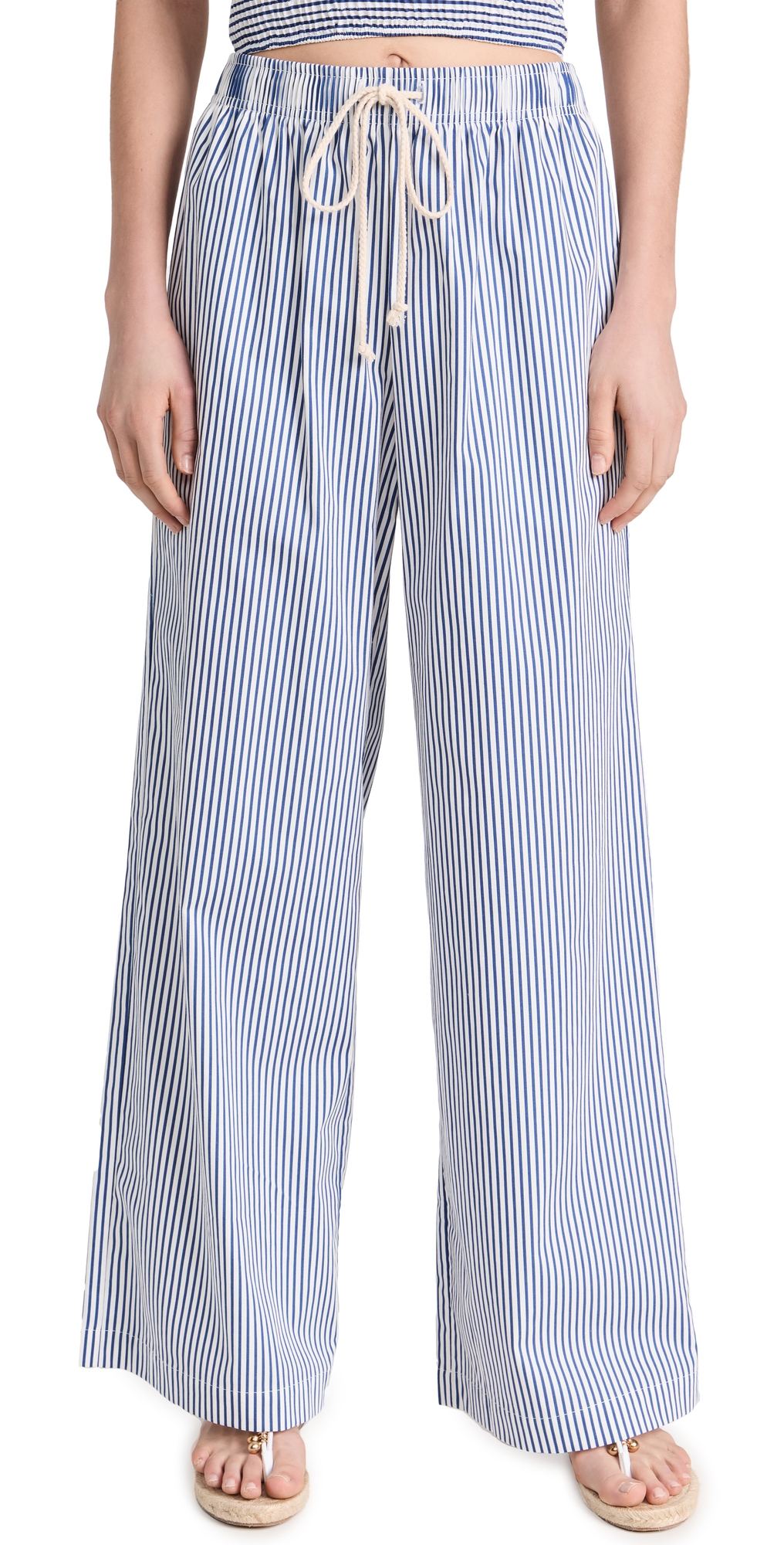 Pop Pants Navy Stripe