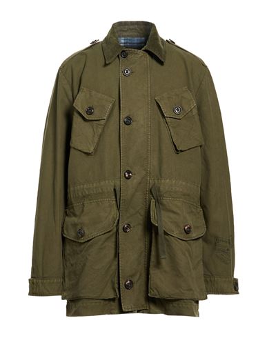 Man Jacket Military green Size 36 Cotton