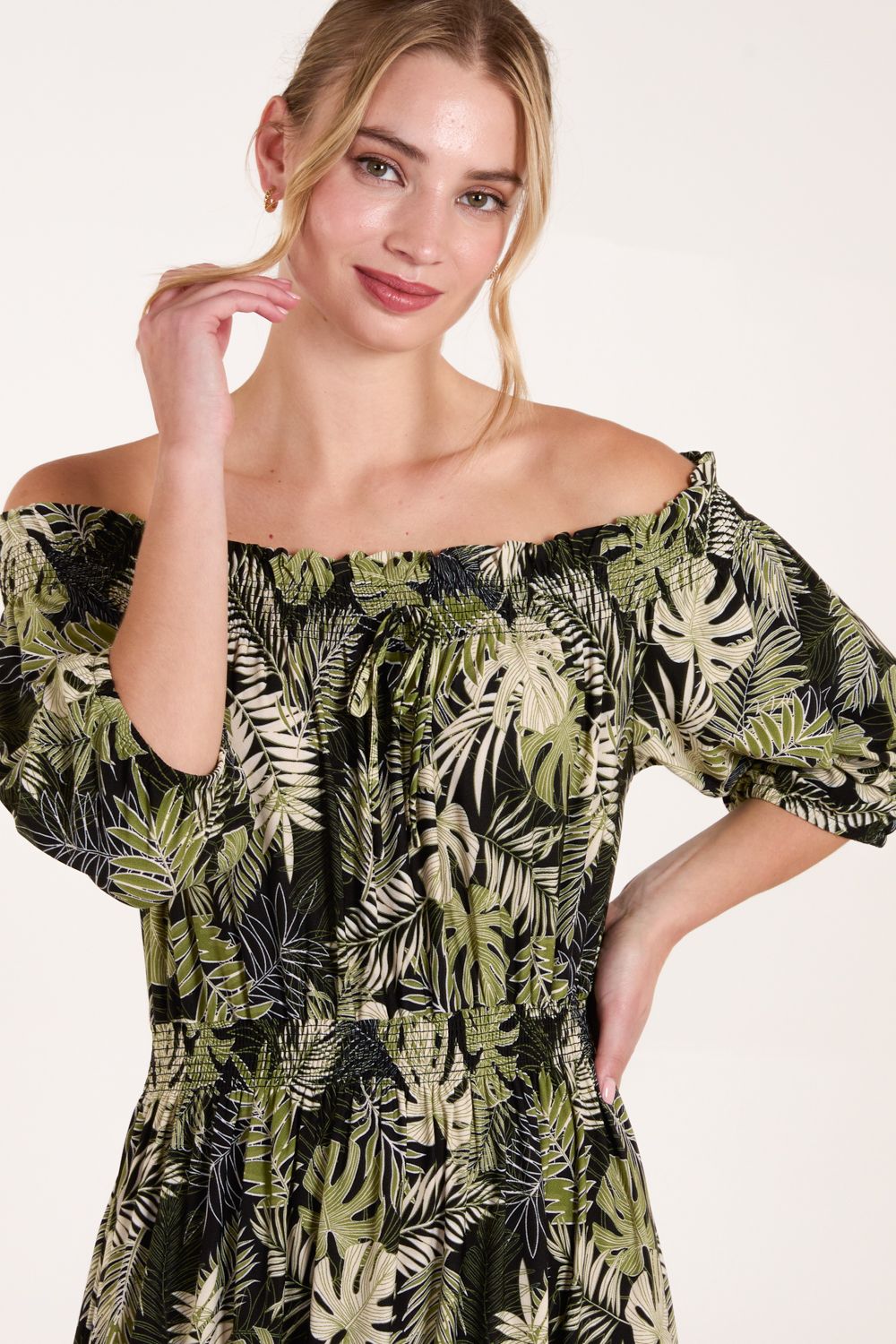 Bardot Elasticated Maxi Dress