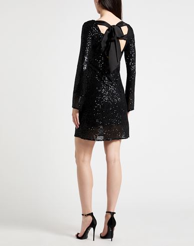Woman Mini dress Black Size 10 Polyester, Elastane