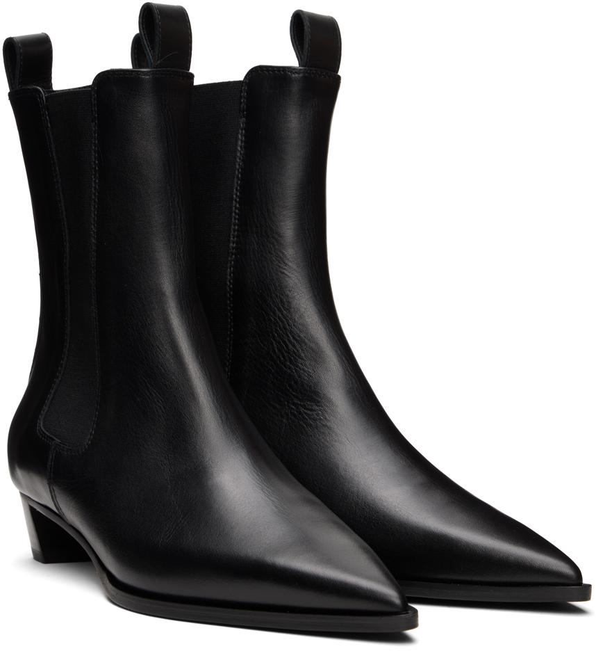 Aeyde Black Kiki Chelsea Boots