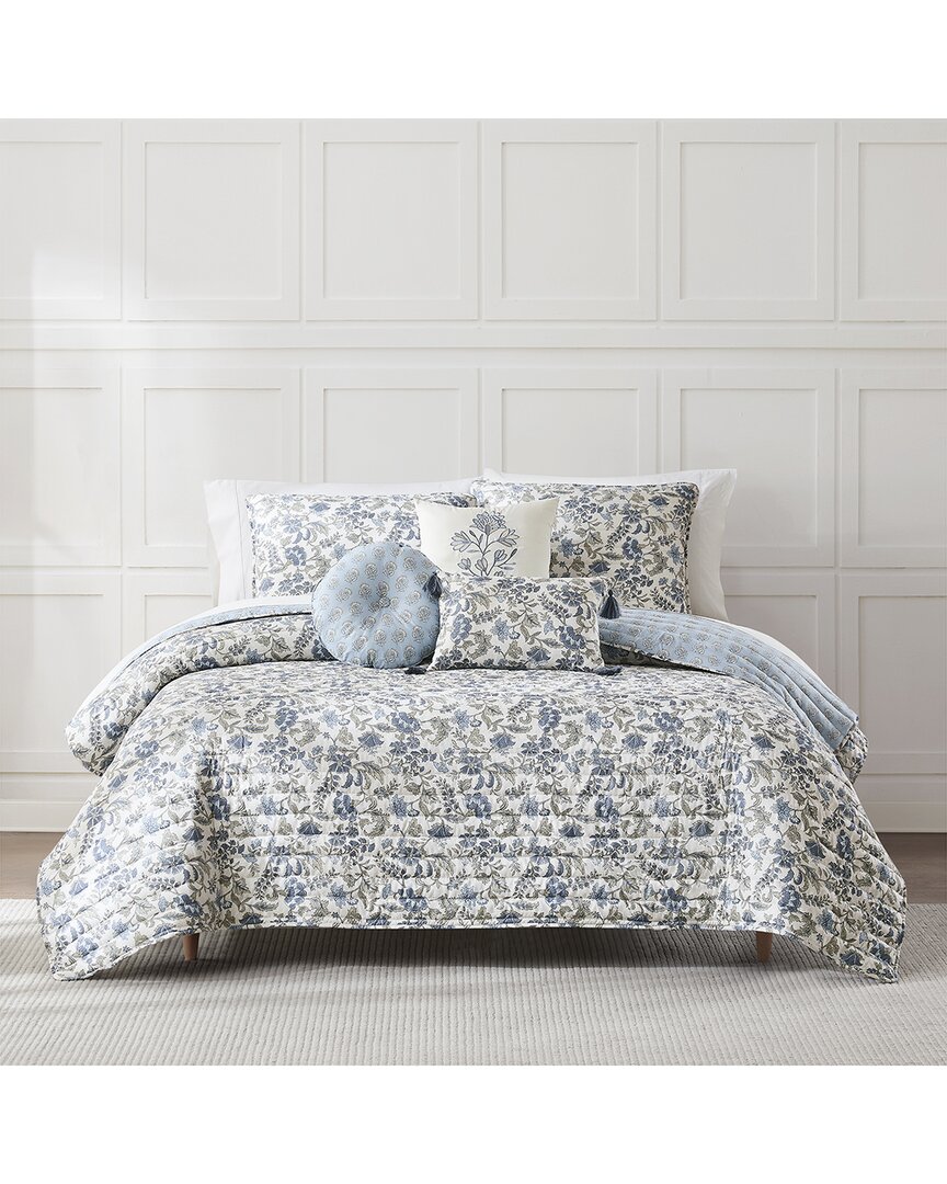 Lillian Block Print Reversible Quilt Set