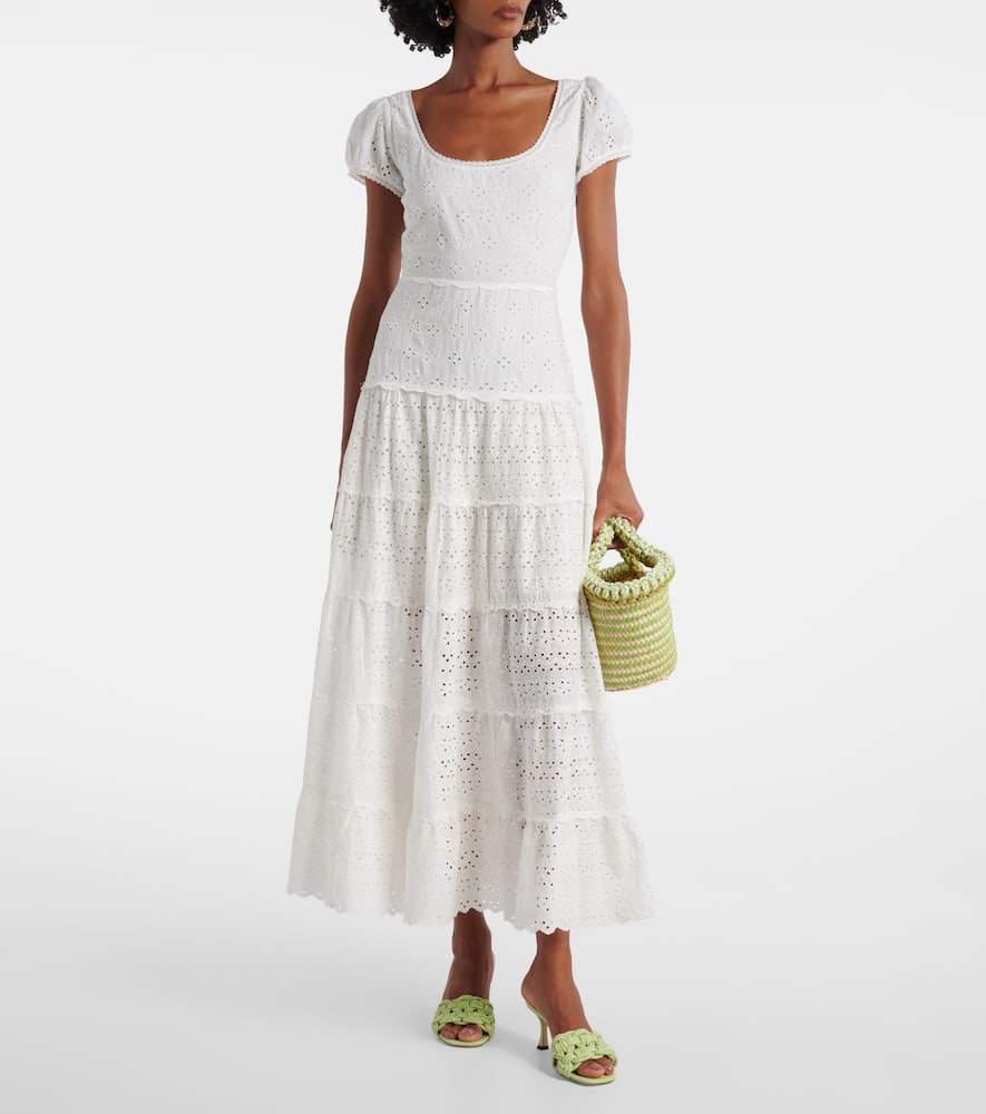 Remi broderie anglaise cotton midi dress