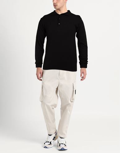 Man Sweater Black Size M Alpaca wool, Acrylic, Wool, Polyamide