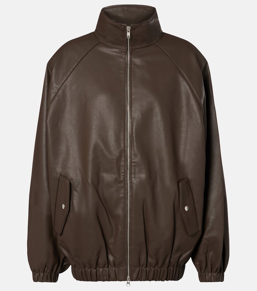 Senta faux leather bomber jacket