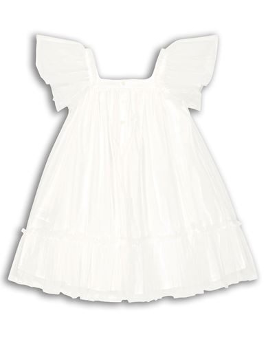 Kid Girl Kids' dress White Size 10 Cotton, Elastane