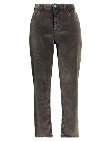 Woman Pants Dark brown Size 29 Cotton, Lyocell, Elastane