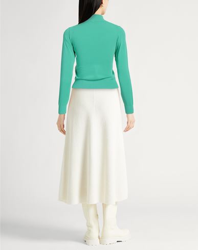 Roberto Collina Woman Turtleneck Green Size L Viscose, Polyester